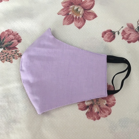 Special Request: Lilac Cotton Face Mask (Small) - Picture 4 of 6